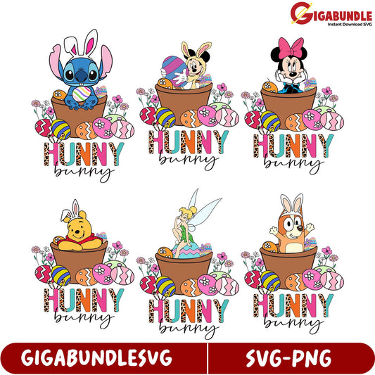 Adorable Easter Bunny SVG Bundle Fun Designs for Crafts