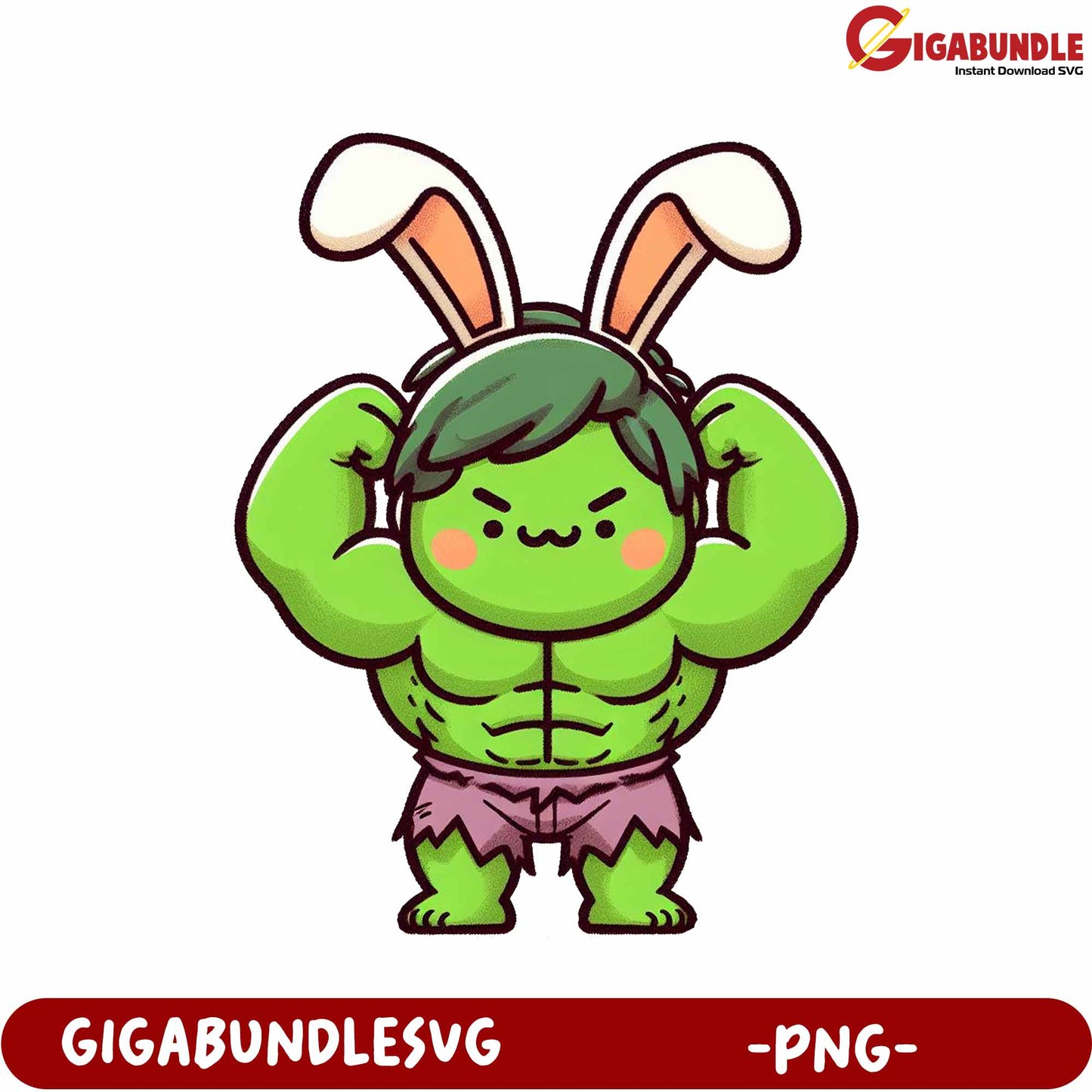 Adorable Green Bunny Character PNG for Creative Projects