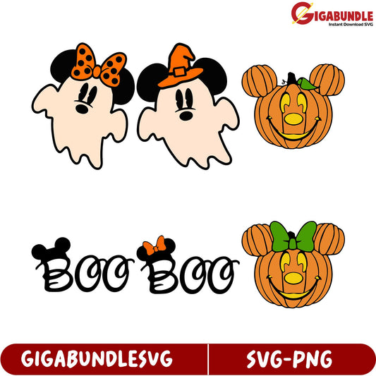 Adorable Halloween SVG Bundle Ghosts, Pumpkins & Boo Design