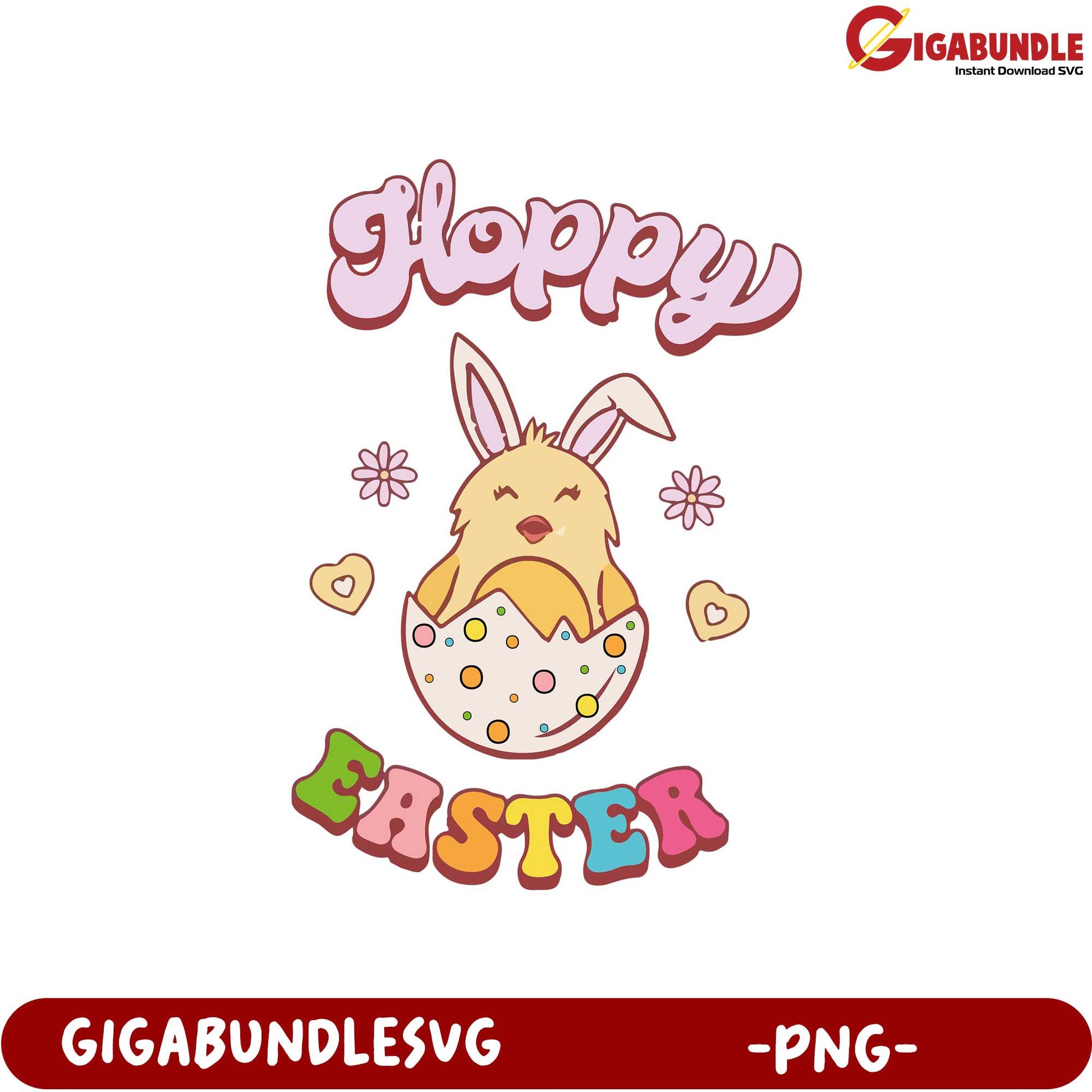 Adorable Hoppy Easter Bunny PNG Design for Spring Celebrations