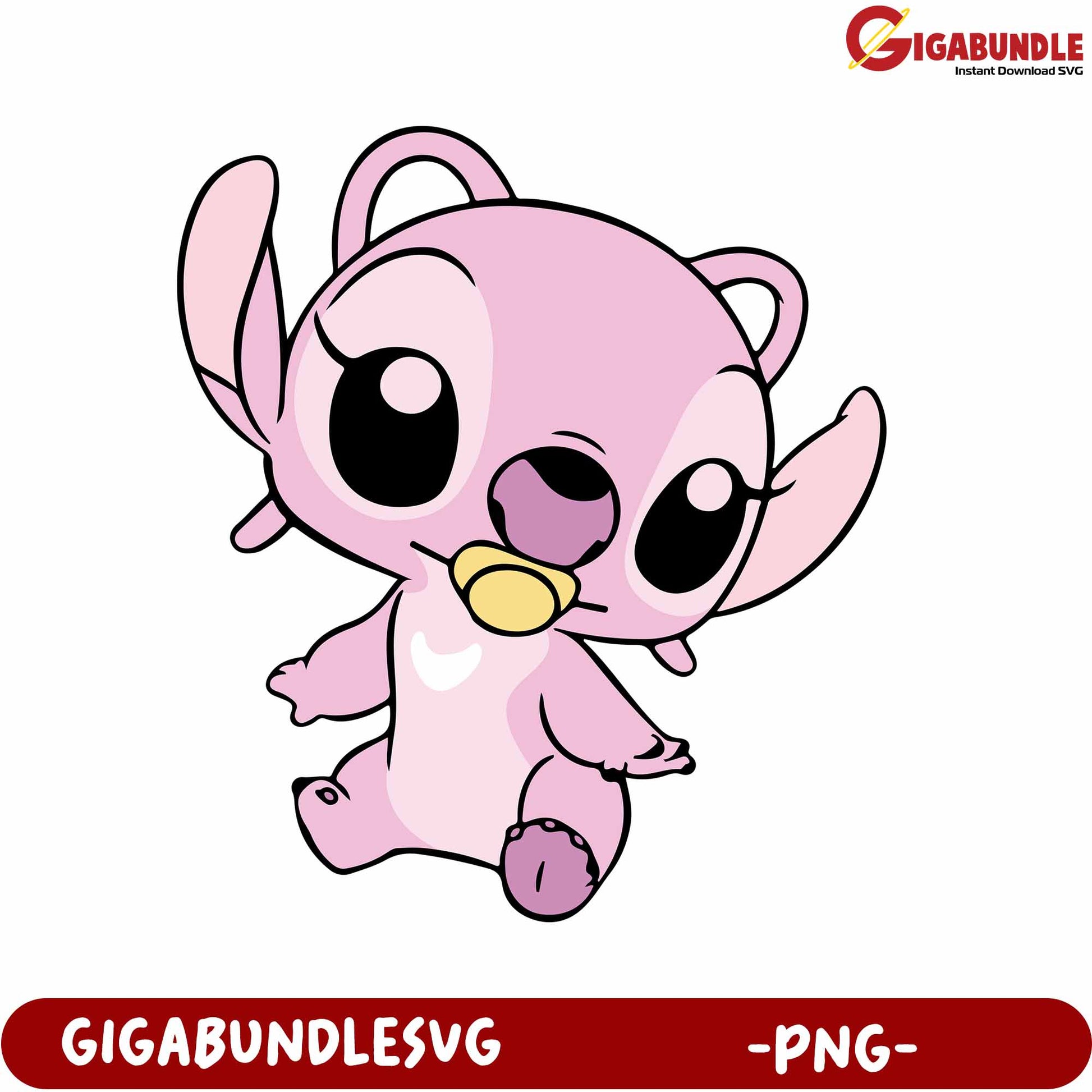 Adorable Pink Character PNG for Instant Download and Crafts