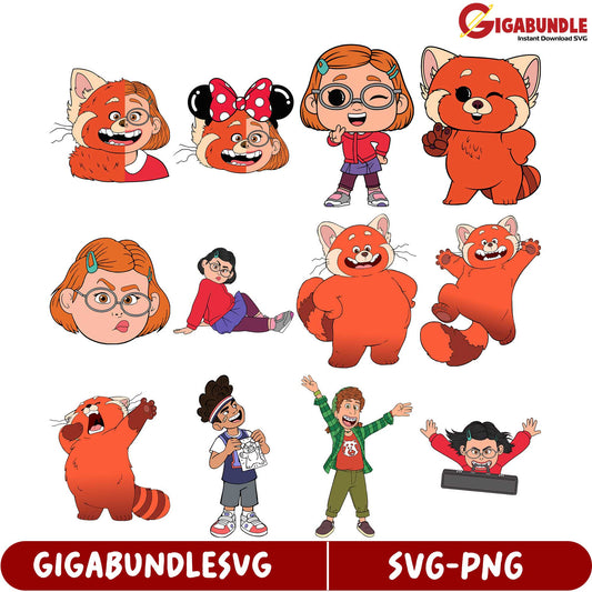 Adorable Red Panda SVG Bundle for Creative Projects