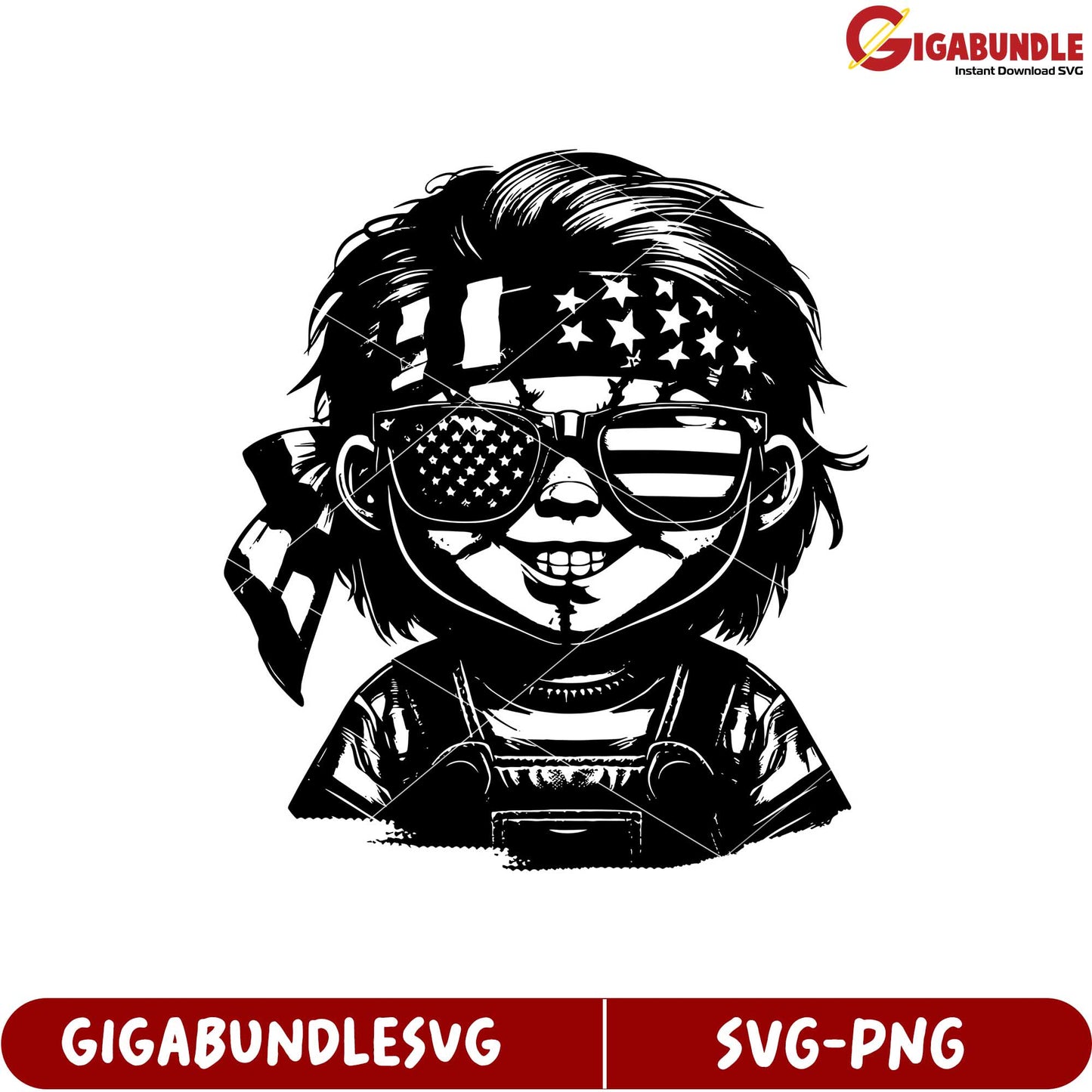 American Flag Kid SVG Graphic for T-Shirts and Crafts Download