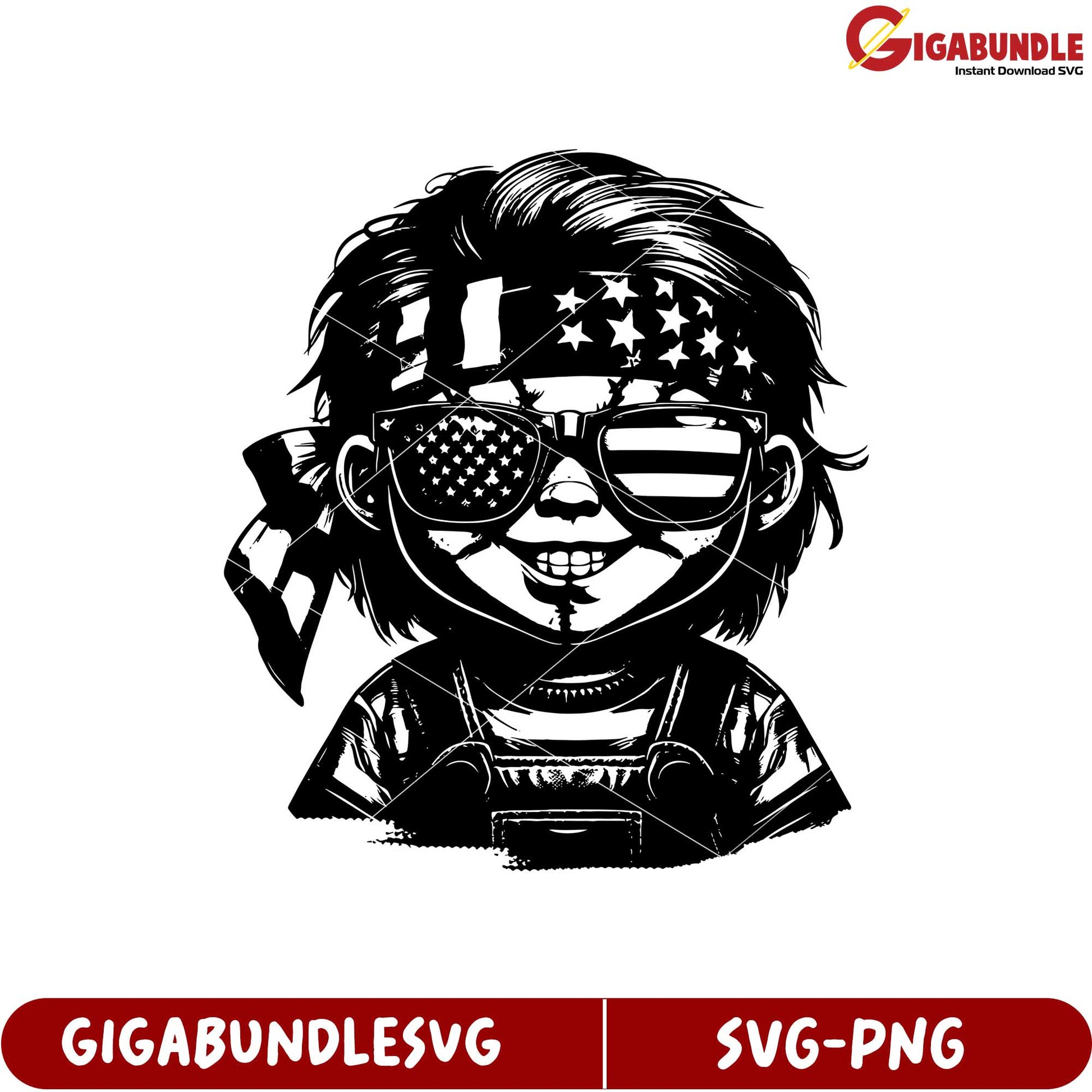 American Flag Kid SVG Graphic for T-Shirts and Crafts Download