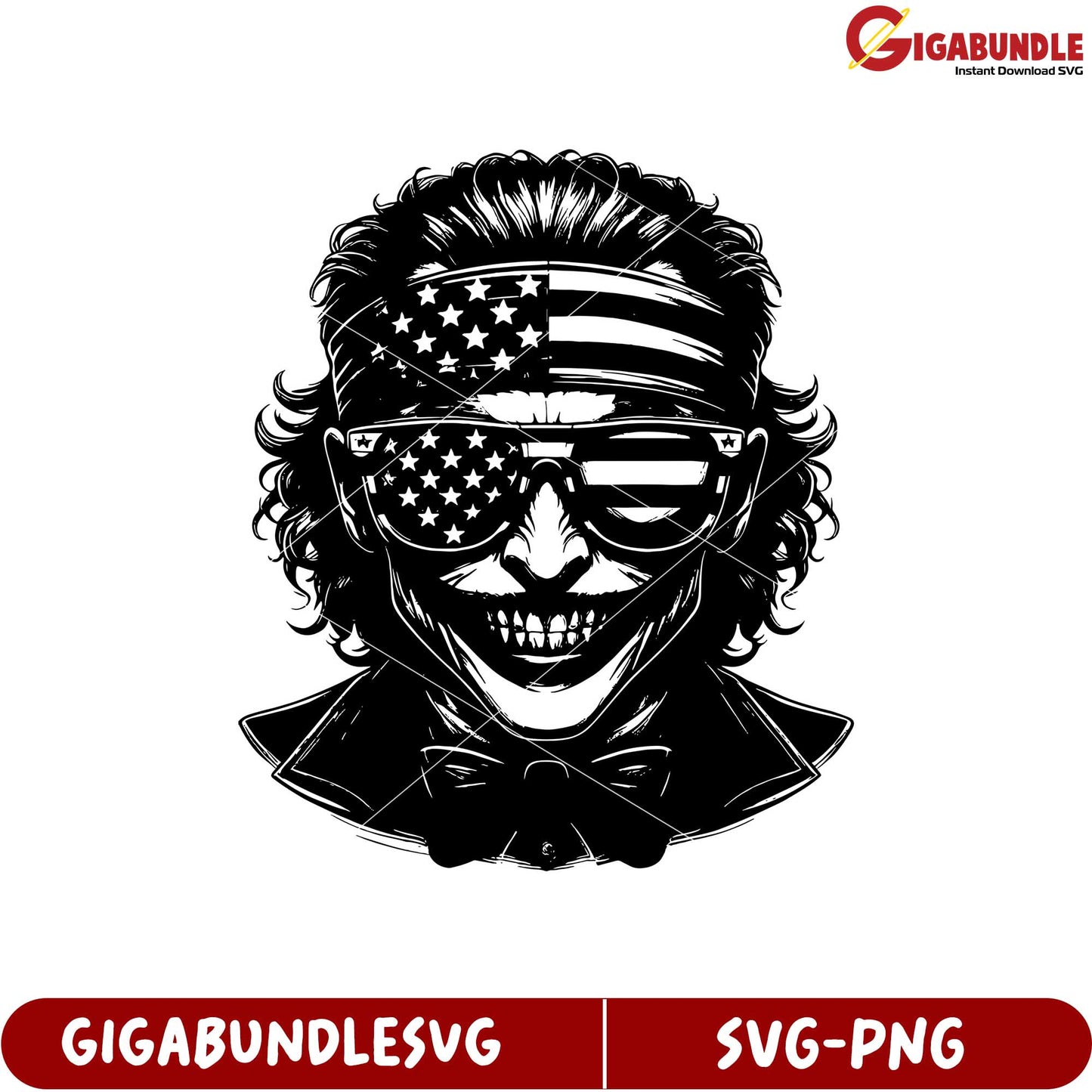 American Flag Skull Design Graphic SVG for Creative Projects