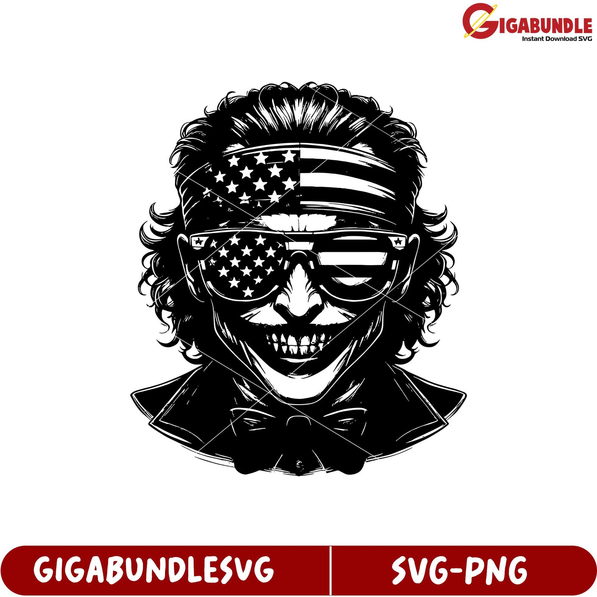 American Flag Skull Design Graphic SVG for Creative Projects