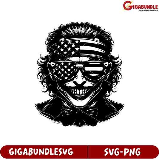 American Flag Skull Design Graphic SVG for Creative Projects