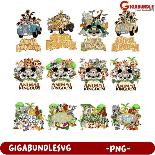 Animal Kingdom PNG Bundle - Disney Inspired Art Graphics