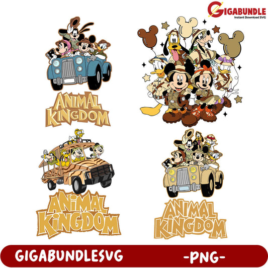 Animal Kingdom PNG Bundle Disney Character Designs for Crafts