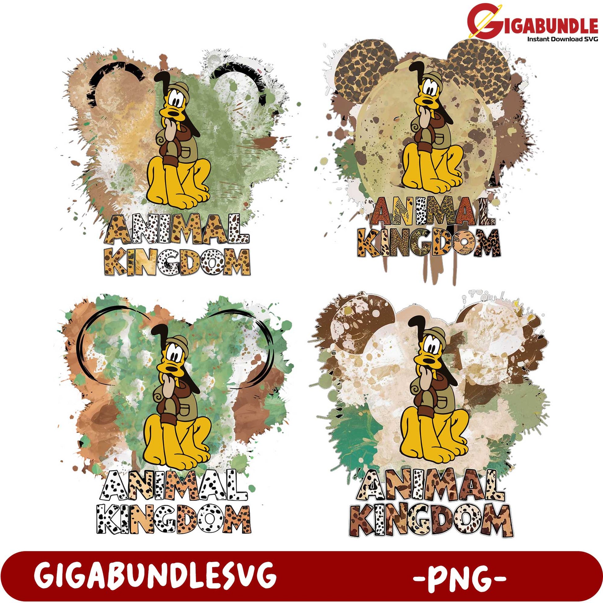 Animal Kingdom PNG Bundle with Colorful Cartoon Designs