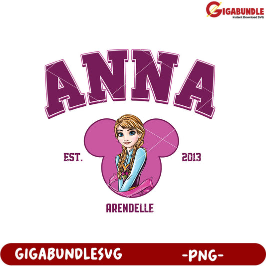 Anna Character Design PNG for Unique Custom Creations