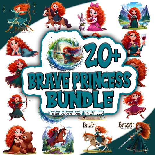 Brave Princess Png Bundle, Disney Cartoon Png