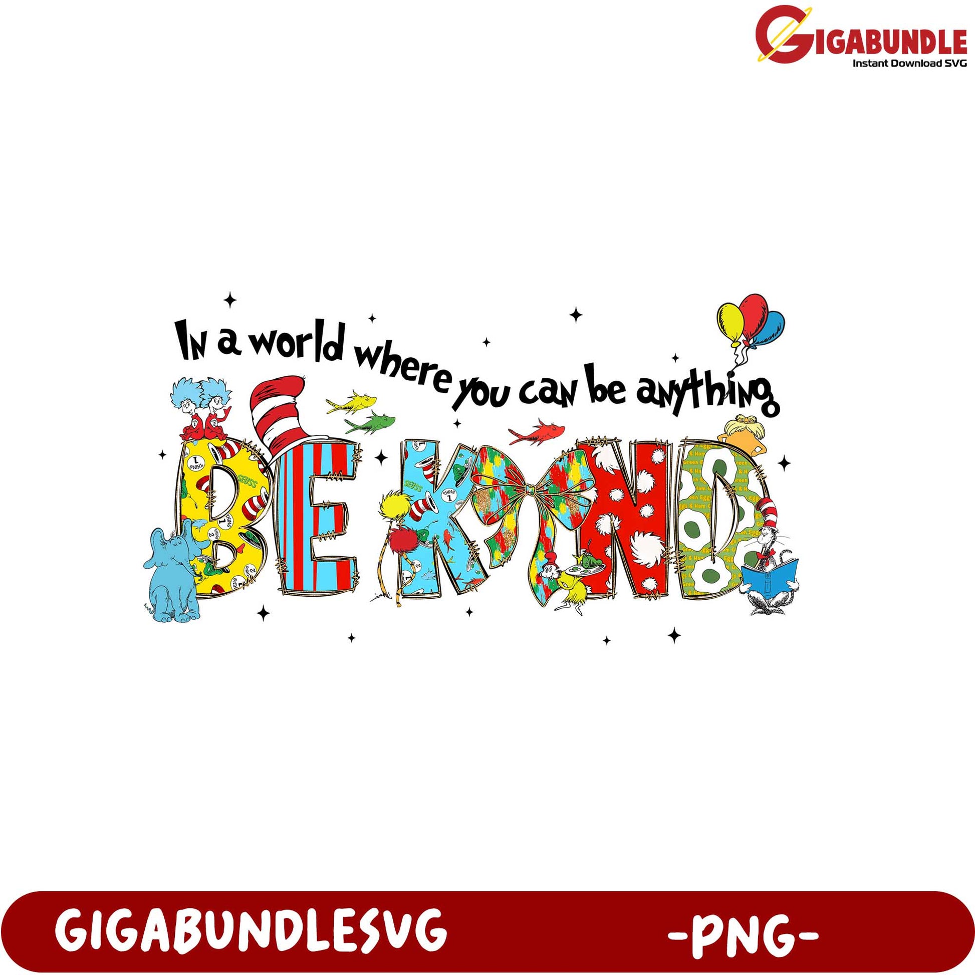 Be Kind Inspirational Quote PNG - Colorful Kids Art Design