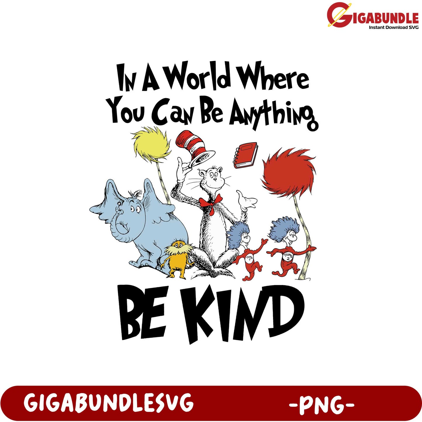 Be Kind Inspirational Quote PNG Art for Positive Living