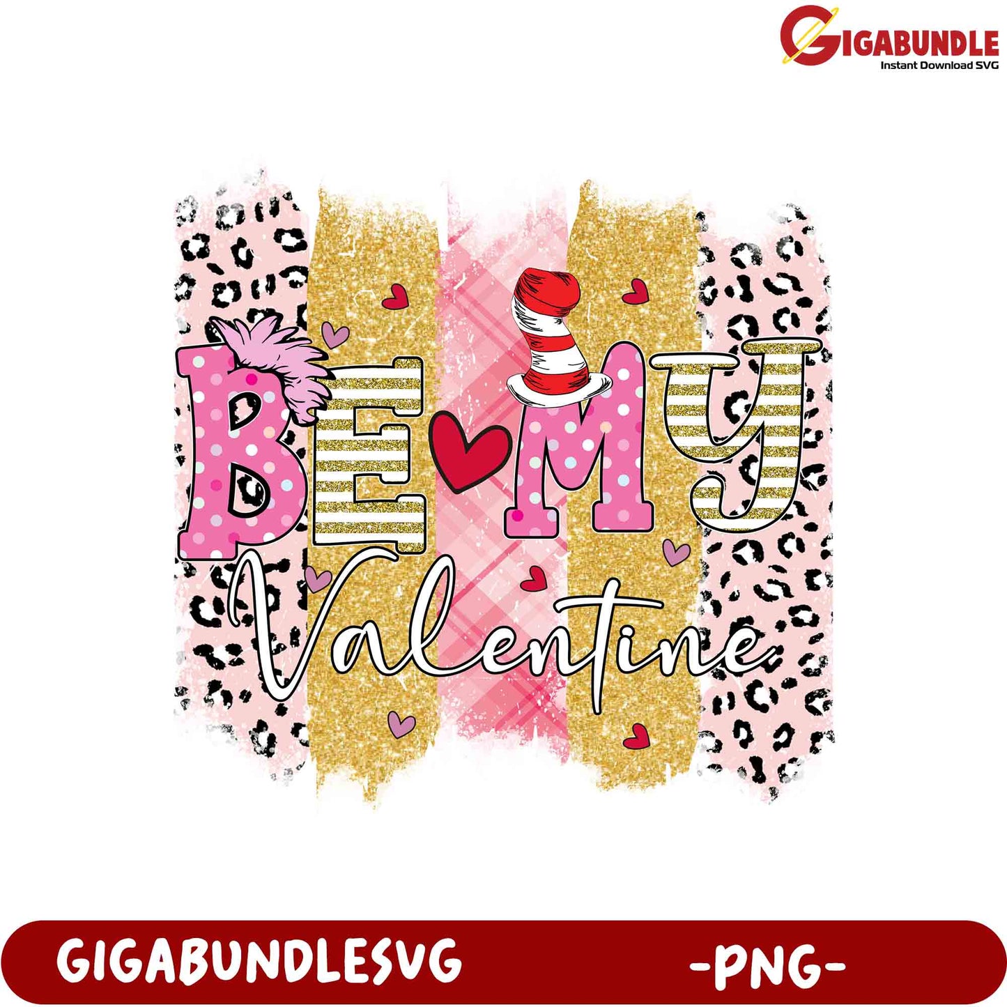 Be My Valentine PNG - Cute and Cheerful Design