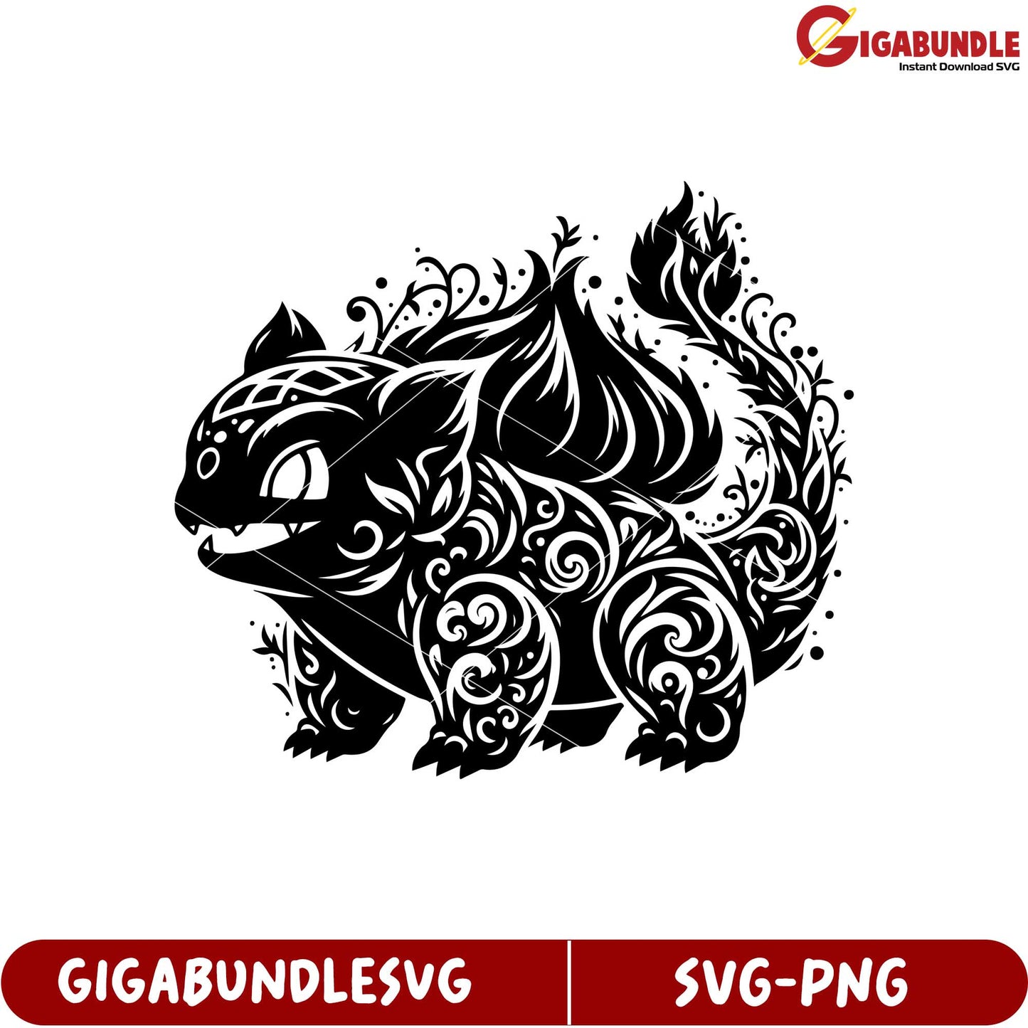 Beautiful Floral Black Cat SVG Design for Creative Crafting Projects