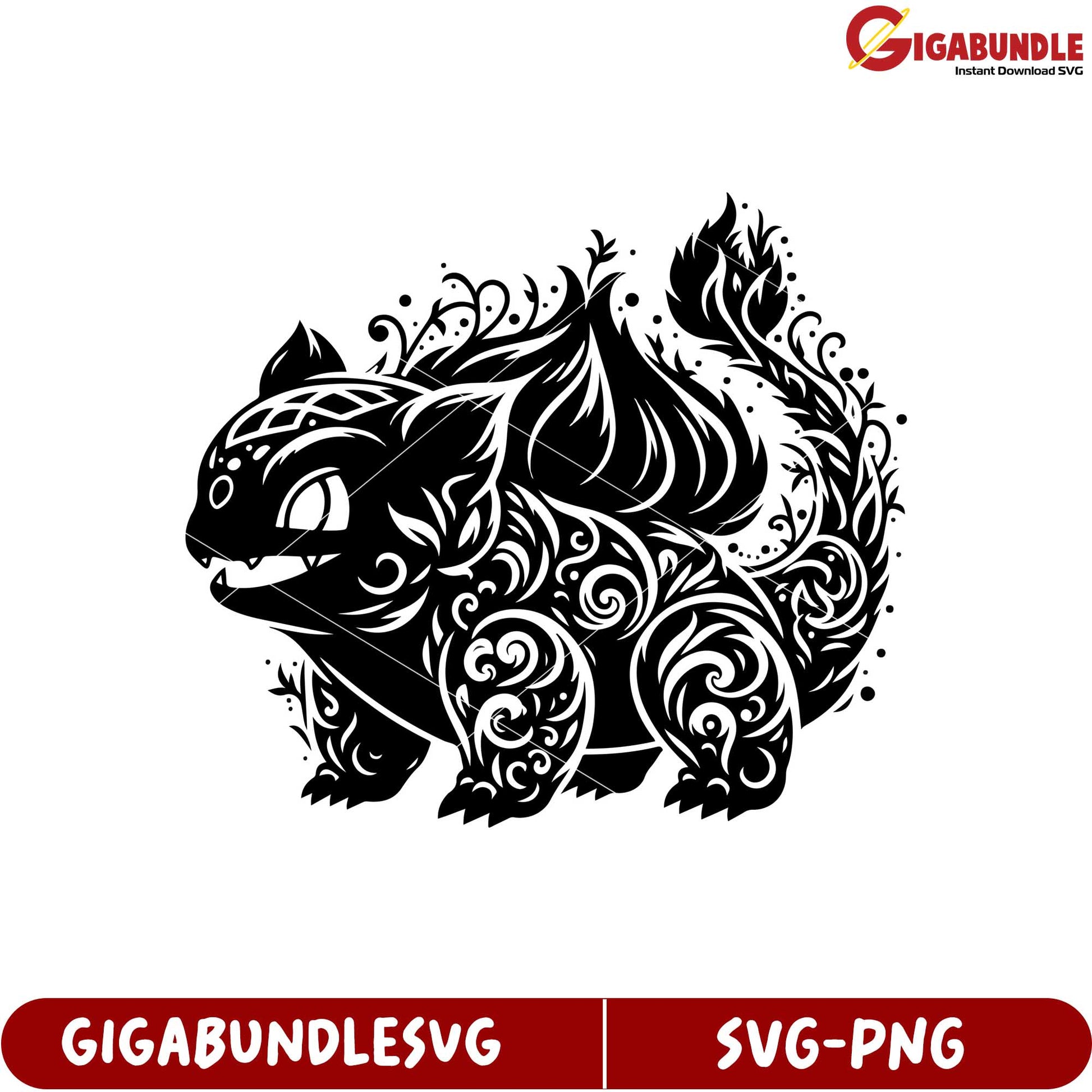 Beautiful Floral Black Cat SVG Design for Creative Crafting Projects