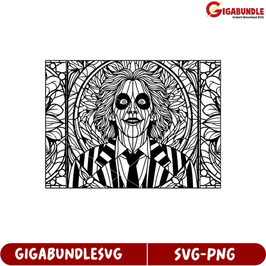 Beetlejuice Themed SVG Artwork for Crafting and Personal Projects