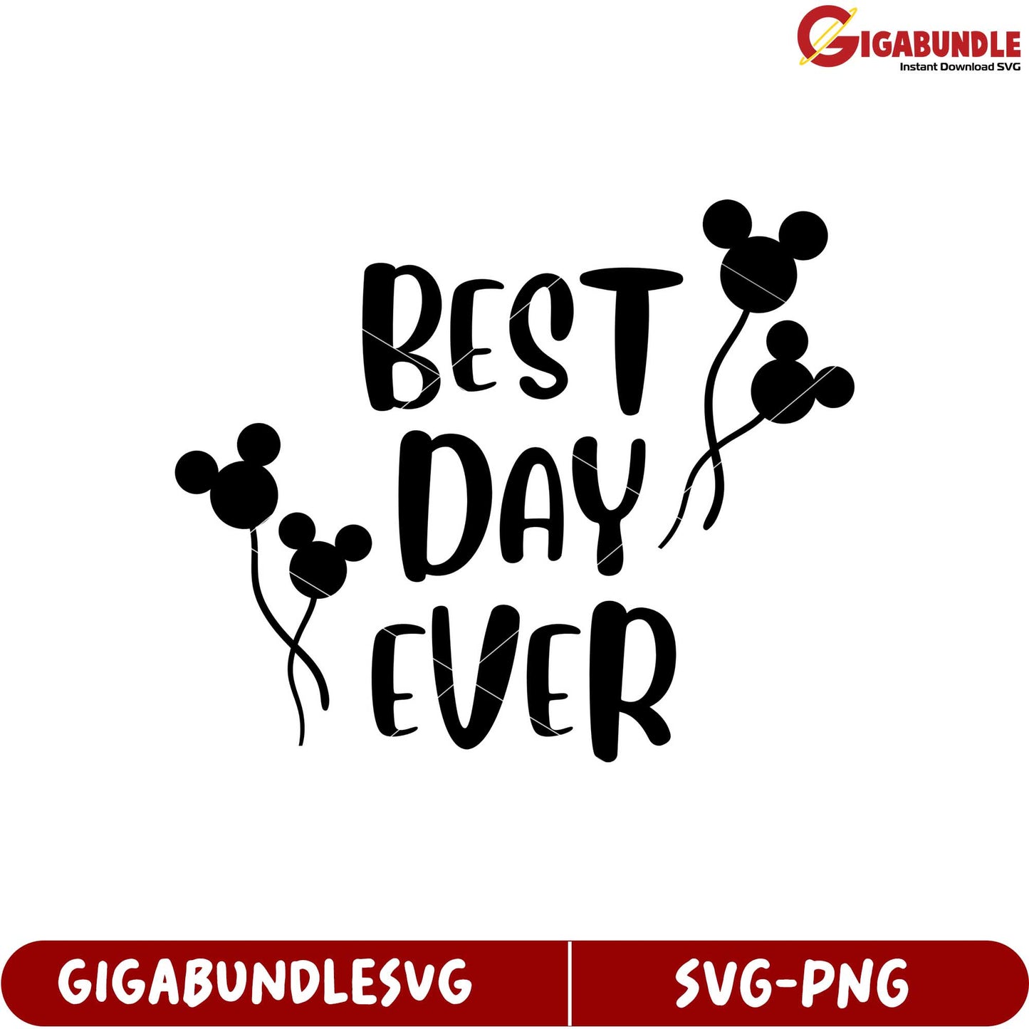 Best Day Ever Colorful Balloon SVG Design for Celebrations and Events