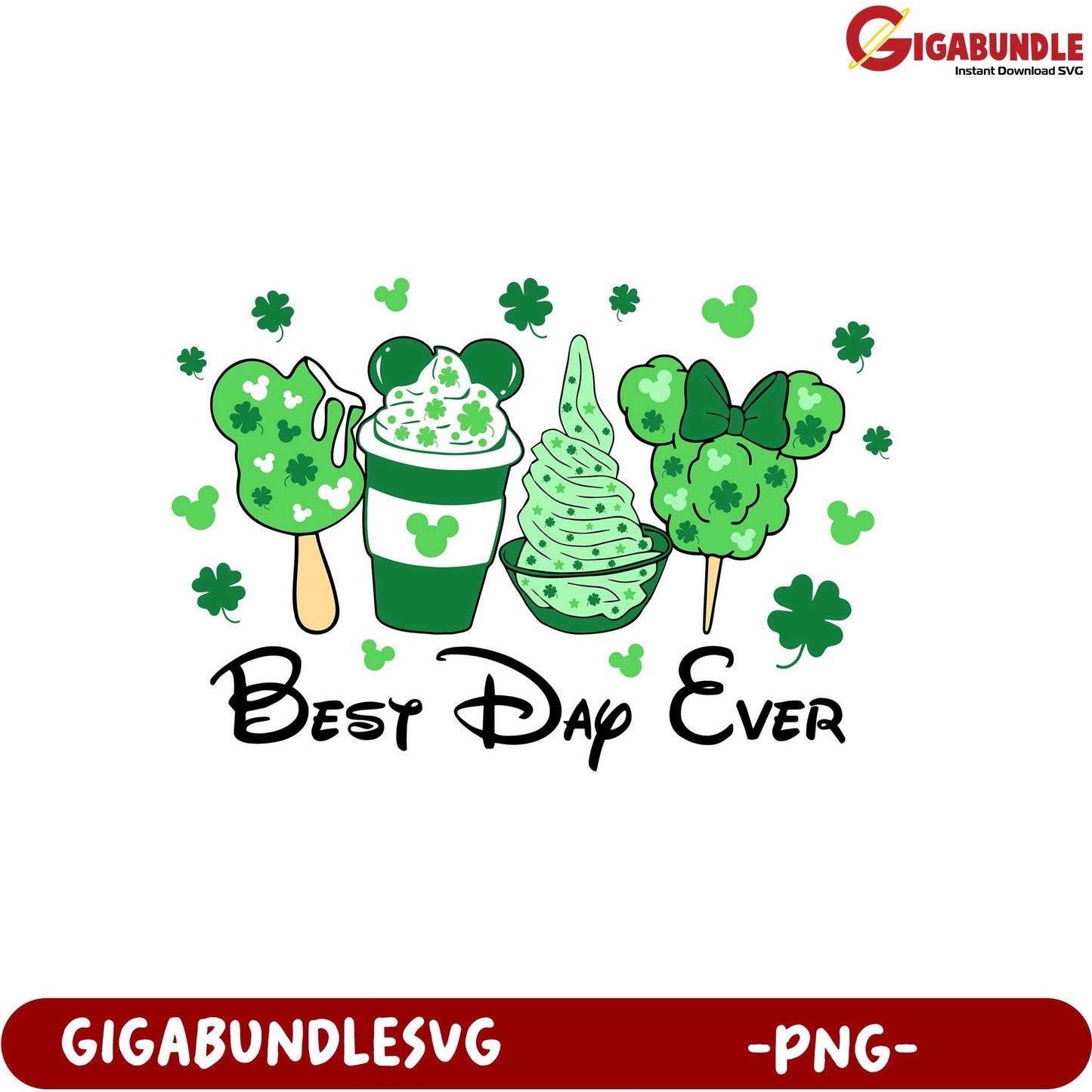 Best Day Ever St. Patrick's Day Treats PNG Graphic Design