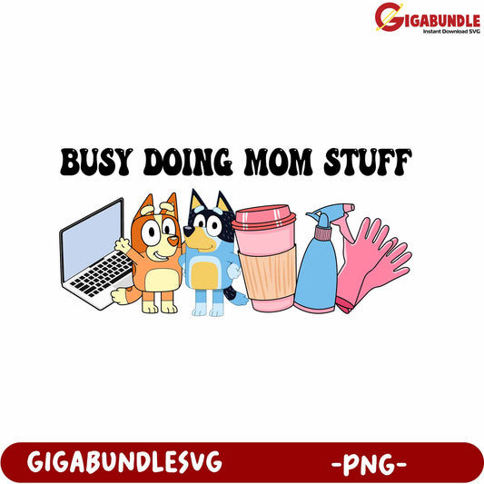 Bluey Doing Mom Stuff Png