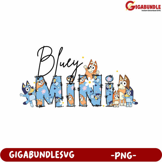 Bluey Mini PNG Design for Creative Projects and Crafts