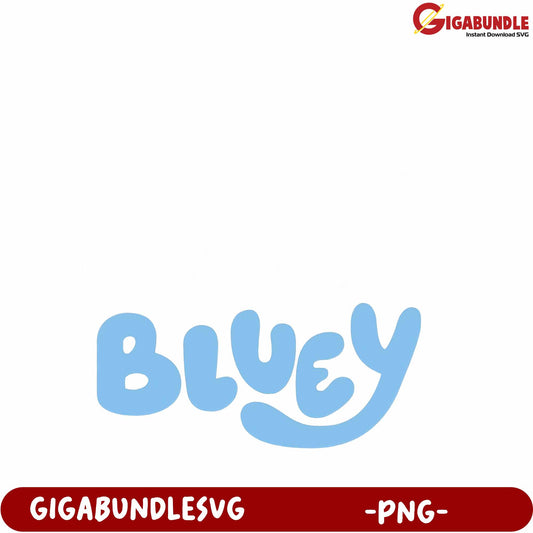 Bluey PNG Design for Digital Crafts and Creative Projects