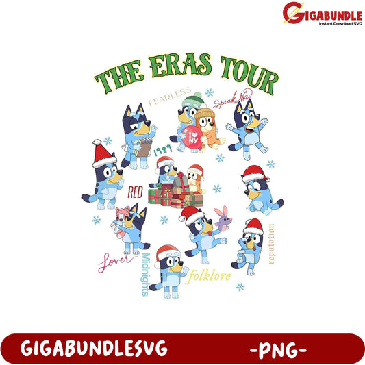 Bluey The Eras Tour PNG Artwork for Fans & Collectors