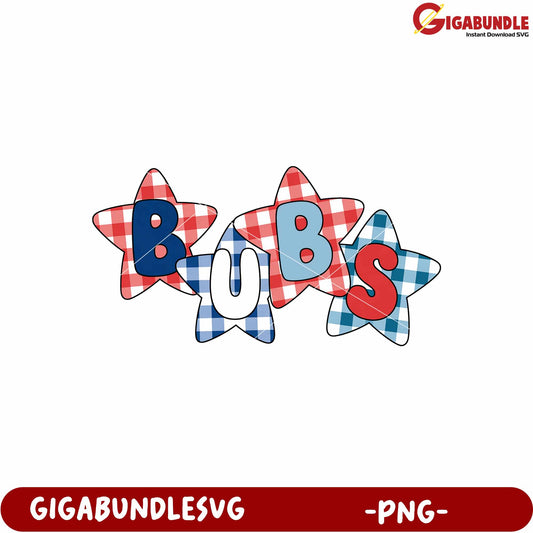 Bubs stars design png, cute nickname png, baby name png