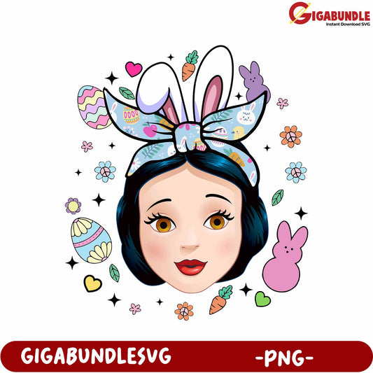 Bunny Headband Fairy PNG for Easter Crafts and Decor