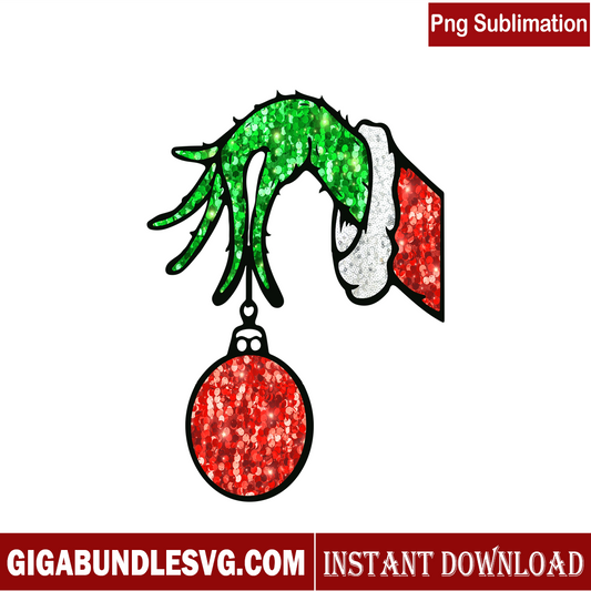 The Grinch Christmas Ball PNG