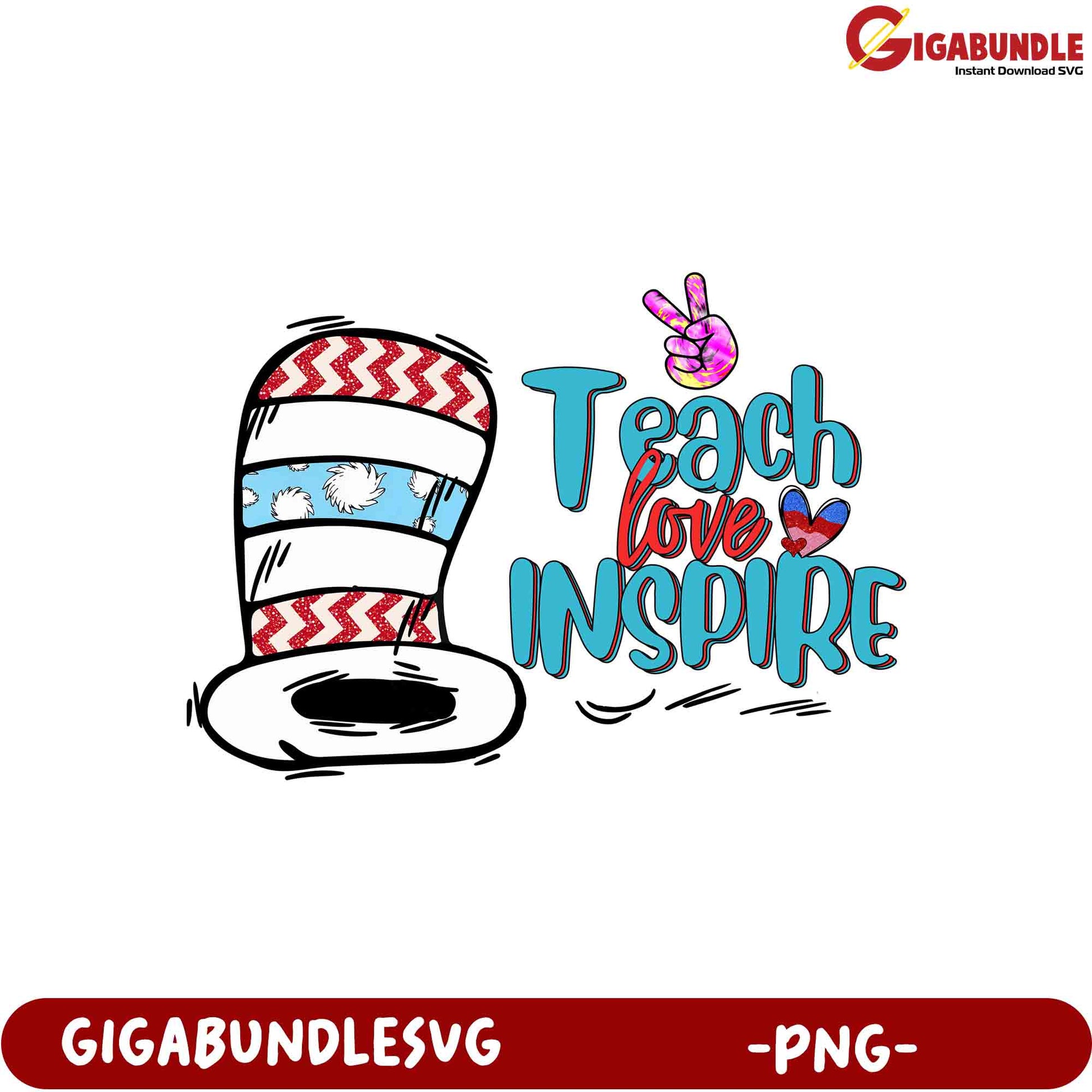 Cat in the Hat PNG Teach Love Inspire