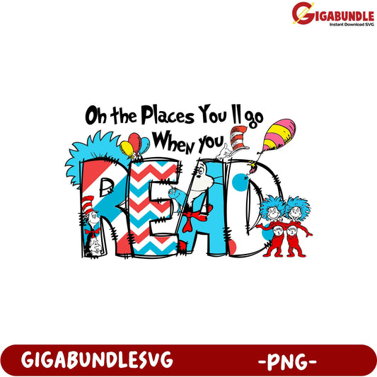 Cat in the Hat Read PNG SVG