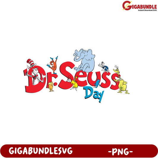 Celebrate Dr. Seuss Day with Fun PNG Design for Crafts