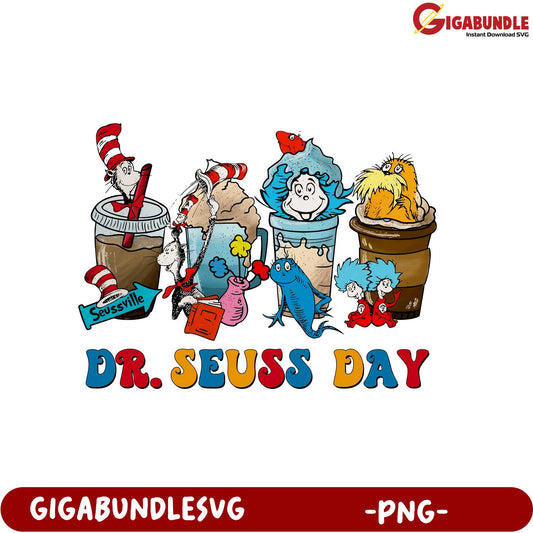 Celebrate Dr. Seuss Day with Fun PNG Designs for Kids