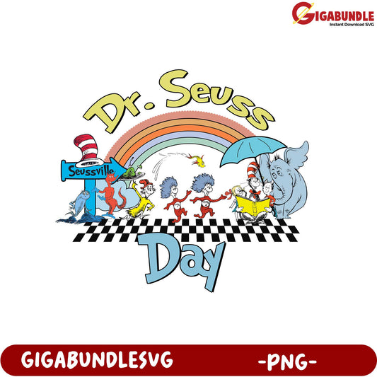 Celebrate Dr. Seuss Day with This Fun PNG Design for Kids