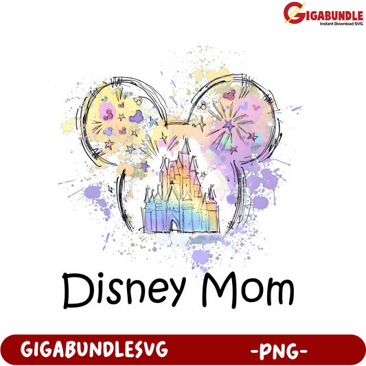 Charming Disney Mom Illustration for Creative PNG Design Projects