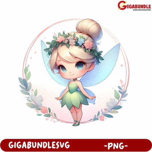 Charming Fairy PNG Graphic for Creative Projects and Crafts