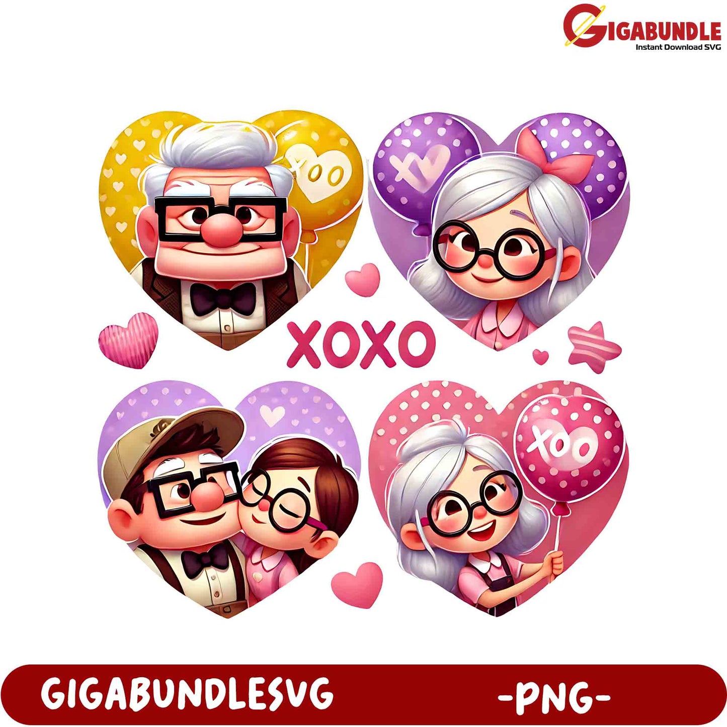 Charming Heart-Themed PNG Graphics for Valentine's Day Celebrations