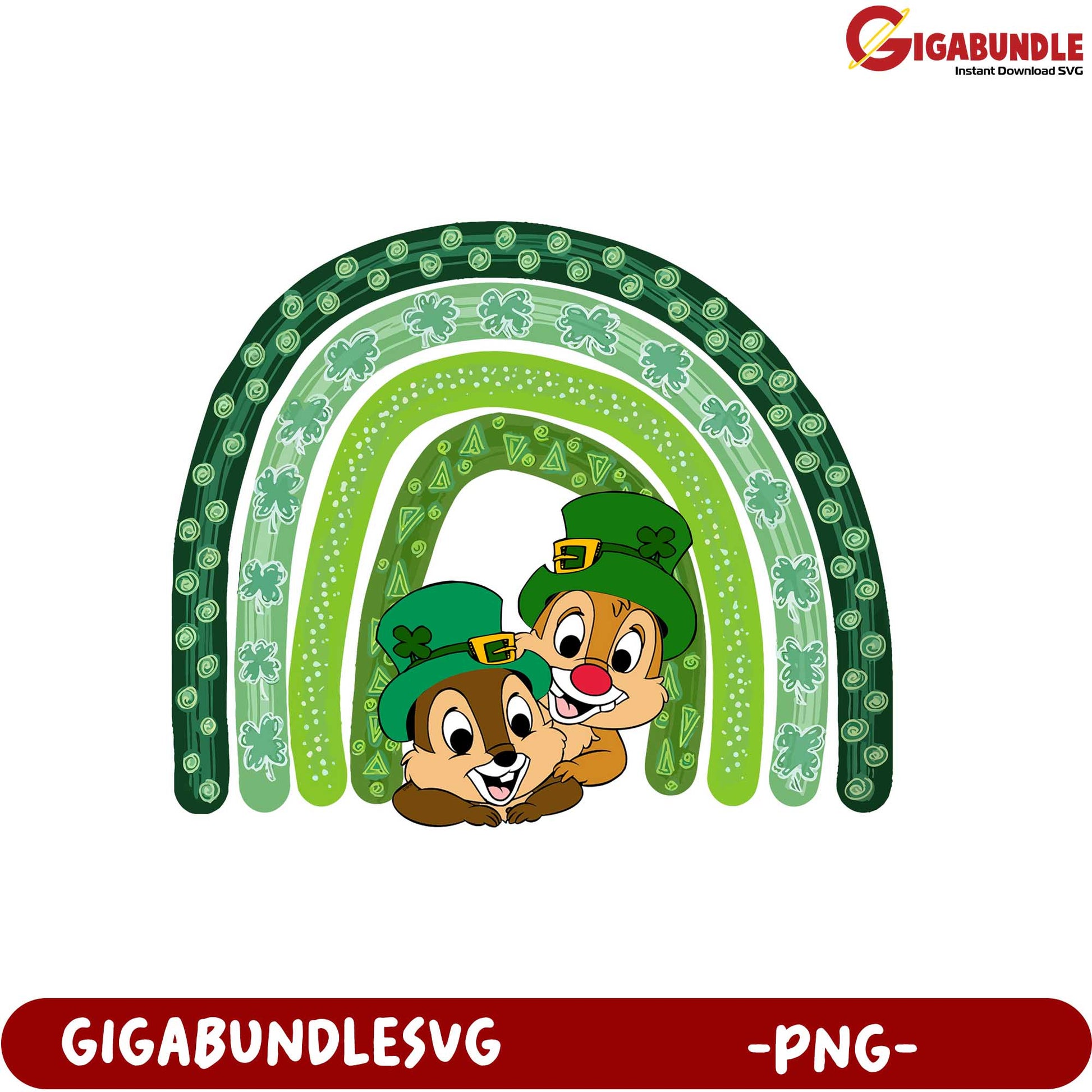 Charming Leprechaun Chipmunk PNG for St. Patrick's Day Crafts