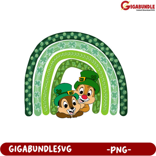 Charming Leprechaun Chipmunk PNG for St. Patrick's Day Crafts