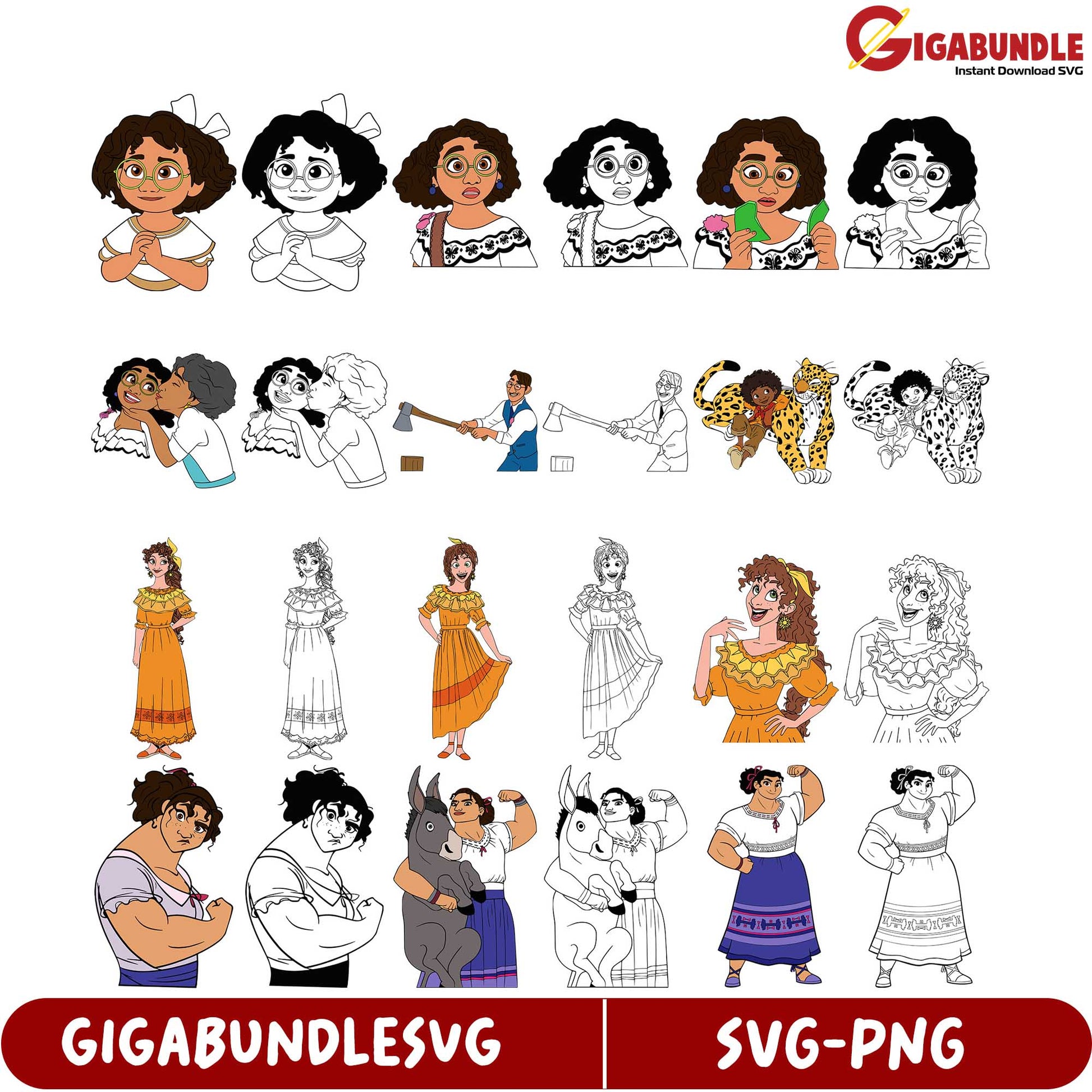 Charming SVG Character Bundle for Creative Projects and Crafts