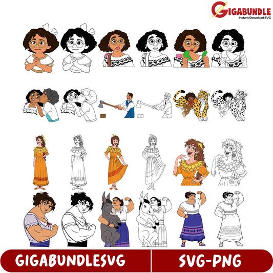 Charming SVG Character Bundle for Creative Projects and Crafts