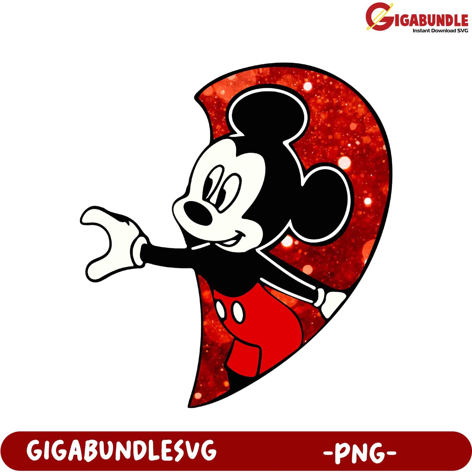 Cheerful Mickey Mouse PNG Graphic for Fun Craft Projects and Designs