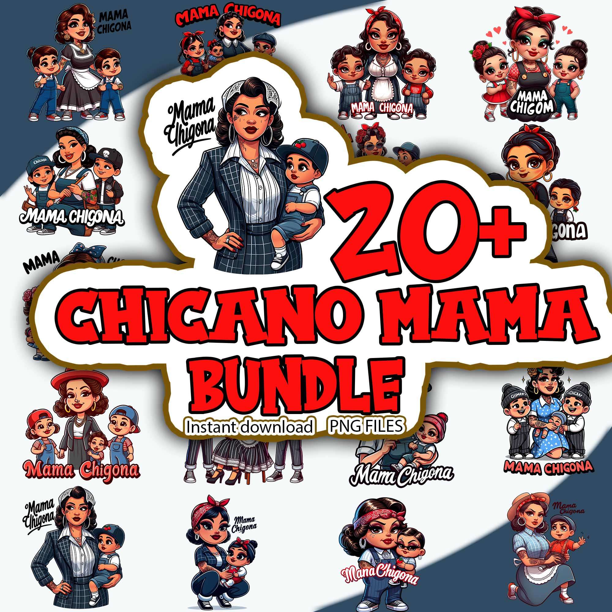 Mama Chingona Chicana Mom Png Bundle, Latina Mother's Day Png ...