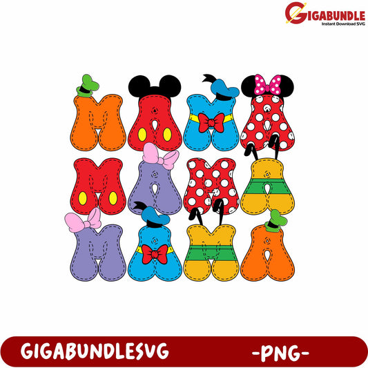 Colorful Alphabet M Letter Shapes For Kids Fun Decoration PNG
