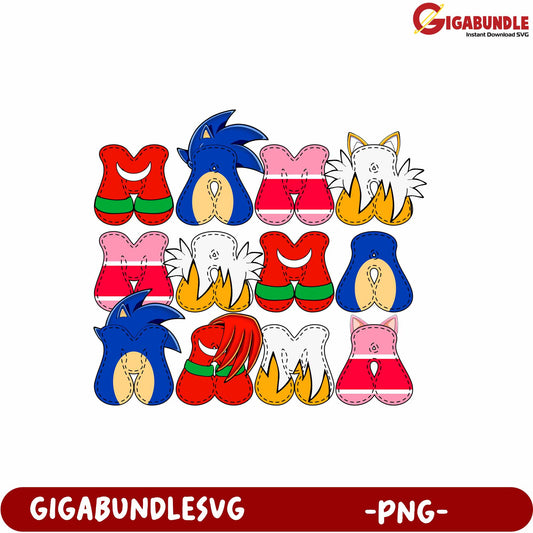 Colorful Cartoon Letter Design PNG for Kids Crafting Projects