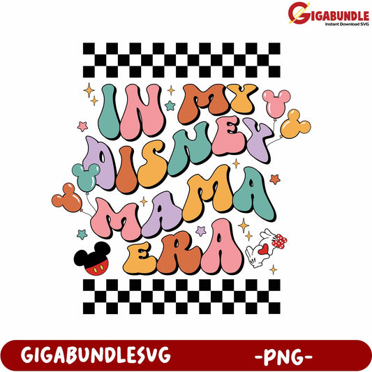 Colorful Disney Themed Design for Fun Craft Projects - PNG