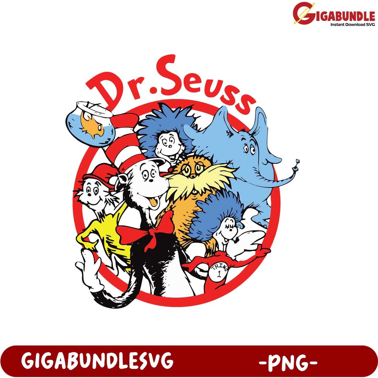 Colorful Dr. Seuss Character PNG for Fun Creative Projects