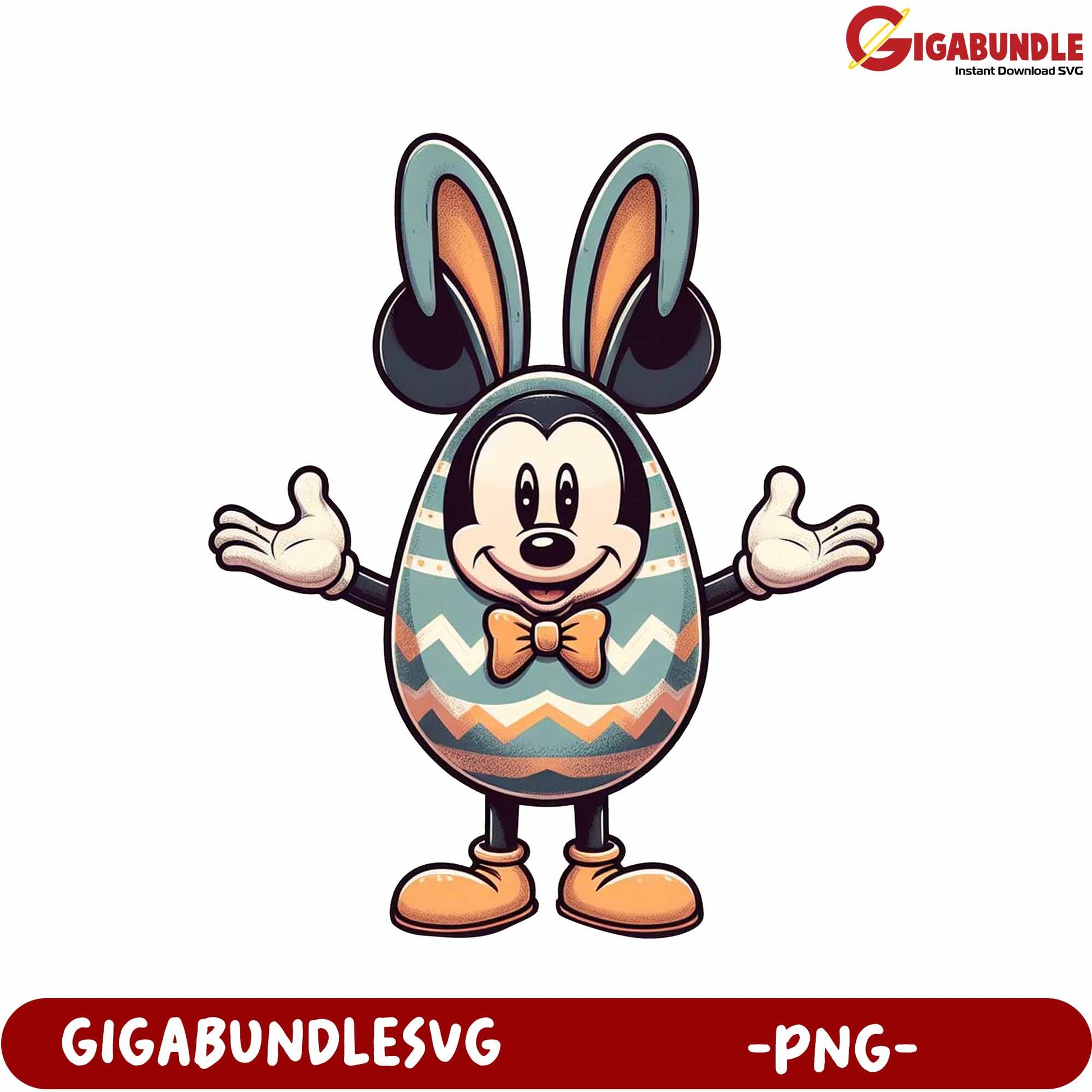 Colorful Easter Bunny PNG for Kids' Craft Projects Download